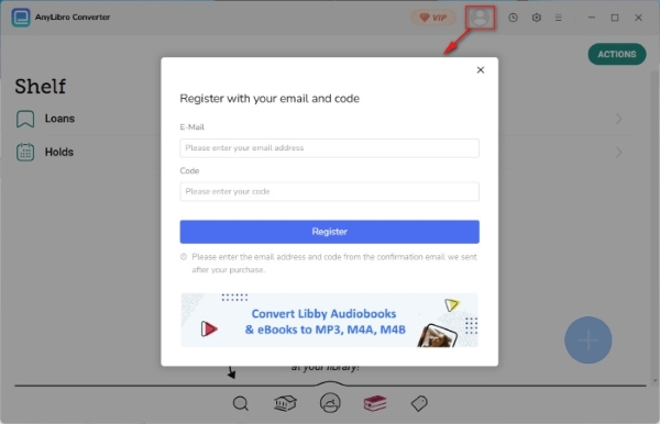 Register AnyLibro Converter