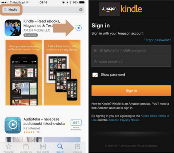 how to import books to kindle app android