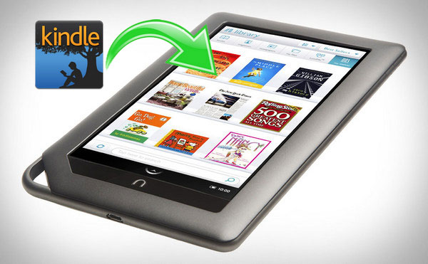 how to download ebooks to kindle app on nook