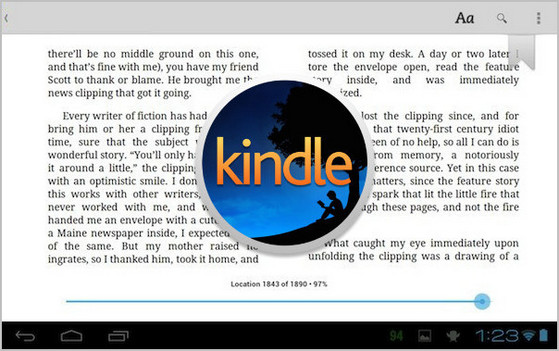 Read Kindle Books on Android Tablets