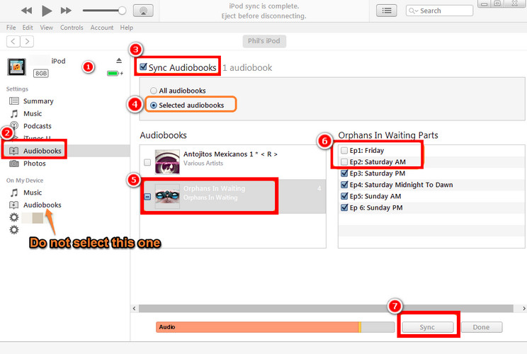 Libby Audiobooks to iPod on iTunes
