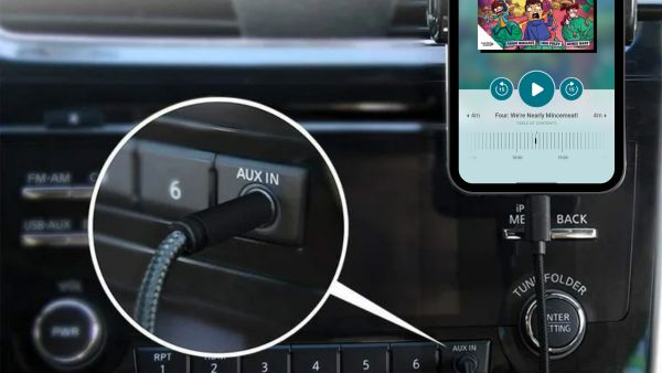 Play Libby Audiobook via AUX Cable