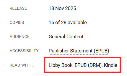 Check Available Formats on Libby